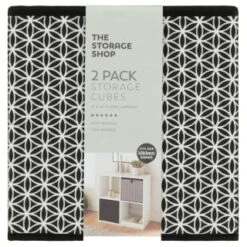 Lokken Mark Making Storage Cubes 2pk - Mono -B&M 395850 2pk lokken mono storage cubes mark making 2