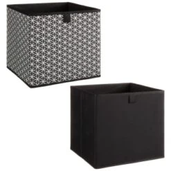 Lokken Mark Making Storage Cubes 2pk - Mono -B&M 395850 2pk lokken mono storage cubes mark making 3