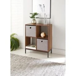 Lokken Teddy Storage Cubes 2pk - Grey -B&M 395966 2pk teddy lokken grey