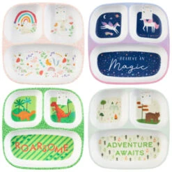 Kids Small Platter - Rainbow -B&M 398592 398594 kids small platter group